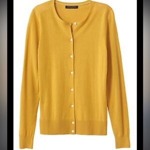 Banana Republic Women's Yellow Cardigan size M